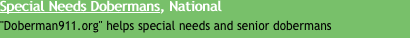 Special Needs Dobermans, National